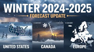 Winter 20242025 Forecast UpdateUnited States Canada Europe weatherwinteramerica europeus [upl. by Grew]