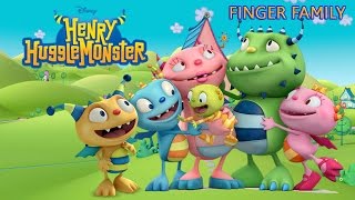 Henry Hugglemonster Cartoon Finger Family Nursery Rhymes Song For Children [upl. by Ines]