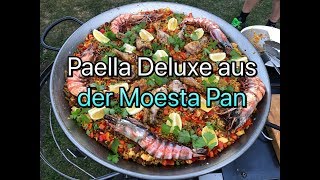 Paella Deluxe mit XXXLGarnelen aus der Moesta Pan [upl. by Urana]