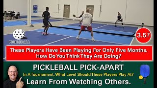 Pickleball These Players Have Been Playing For 5 Months How Good Are They amp How Good Can They Be [upl. by Ydisac]