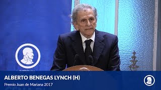 Alberto Benegas Lynch h  Discurso de recepción del Premio Juan de Mariana 2017 [upl. by Odnala]