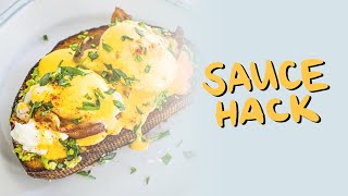 Easy Hollandaise Sauce No Blender Hack [upl. by Enomar]