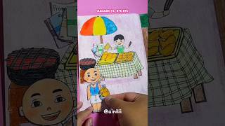 PAPER BOOK UPIN IPIN ainilii shorts youtubeshorts paperdoll papercraft upinipin diy art [upl. by Reg]