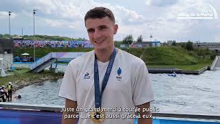 JO 2024  Nicolas Gestin champion Olympique de canoÃ«slalom [upl. by Ranna]