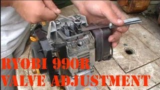 Ryobi 990R Valve Adjustment HOW TO [upl. by Wall]