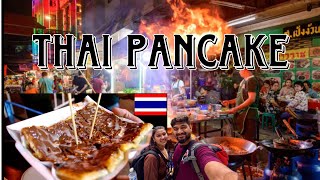 Thai Pancake making  Thailand street food  Thailand night marker [upl. by Atelokin]