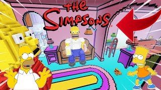 CACHE CACHE sur MINECRAFT MAP SIMPSONS CUISINE GÉANTE  ÉNORME MAISON  SPRINGFIELD  PS4 FR [upl. by Ddart]