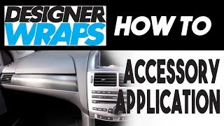 Designer Wrap How to Series  Accessory Application [upl. by Anoerb]