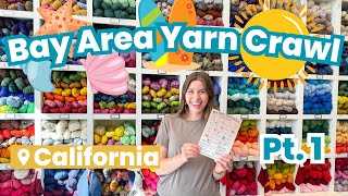 Our BIGGEST Yarn Crawl Yet Bay Area Yarn Crawl  Part 1 unitedskeinsofamerica [upl. by Htebezile834]