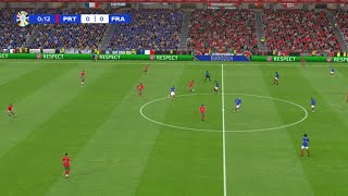 LIVE  FRANCE vs PORTUGAL  EURO 2024 Germany Quarterfinals 2024  Full Match  PES Gameplay [upl. by Neitsirhc]