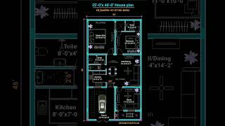 25x45 Latest Unique House plan shorts viralshorts houseplan house Latest Unique House plan [upl. by Ahsiyk]