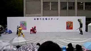 GoOnger on Stage  Keio University 150 Anniversary [upl. by Anilat]