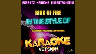 Ring of Fire In the Style of Alan Jackson and Lee Ann Womack Karaoke Version [upl. by Essy406]