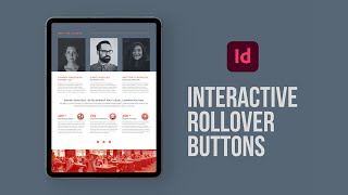 Create interactive rollover buttons in Adobe InDesign [upl. by Henghold]