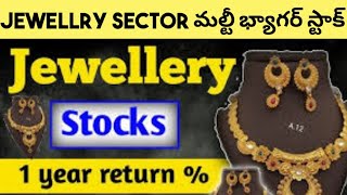 Best stock to buy now in 2024  Stock market in telugu  jewellery sector strong stock [upl. by Osithe]