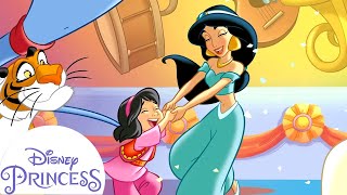 Jasmine Is My Baby Sitter  Disney Princess ReadAlongs [upl. by Asyar]