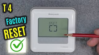 HONEYWELL Home T4  HOW to Factory RESET  Restore DEFAULT Settings [upl. by Auohp]