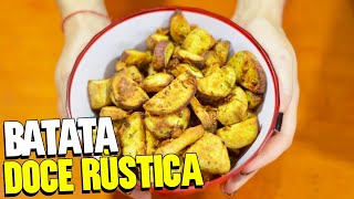 BATATA DOCE RÚSTICA NA AIRFRYER  RECEITA DE BATATA DOCE TEMPERADA [upl. by Care]