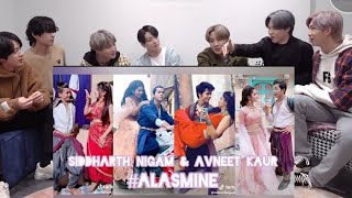 BTS REACTION Siddharth Nigam and Avneet Kaur on TikTok 😍💖  Aladdin Naam Toh Suna Hoga [upl. by Inalaek133]