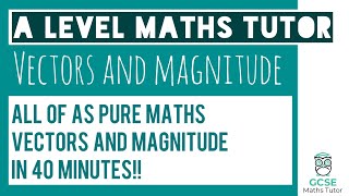 All of Vectors and Magnitude in 40 Minutes  Chapter 11  A Level Pure Maths [upl. by Yadrahs918]