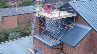 Return to the Tenbury project complete scaffold for gable access [upl. by Debora]