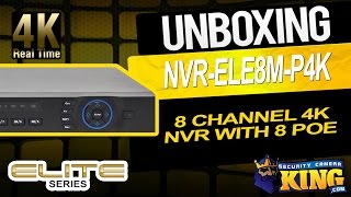 Unboxing  8 Channel 4K NVR with 8 POE  NVRELE8MP4K [upl. by Flodnar]