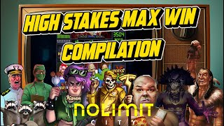 NOLIMIT CITY SLOTS 💥 HIGH STAKES 💥 MAX WIN COMPILATION [upl. by Analla]