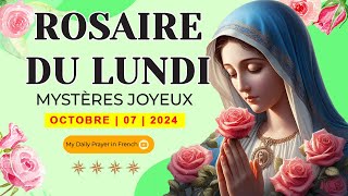 ROSAIRE DE GUÉRISON  MYSTÈRES JOYEUX ROSAIRE DU LUNDI🌹07 OCTOBRE 2024🙏🏻PRIÈRE POUR RENOUVEAU [upl. by Ecille]