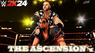 The Ascension Viktor amp Konnor Entrance  Finisher amp Victory Motion wt Graphics  WWE 2K24 Pc Mod [upl. by Hirsh]