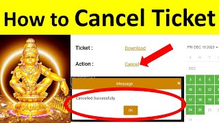 How to cancel sabarimala virtual q ticket tamil 2023 in Mobile  சபரிமலை ஓன்லைன் புக்கிங் Cancel [upl. by Donata245]