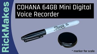 COHANA 64GB Mini Digital Voice Recorder [upl. by Stutsman]