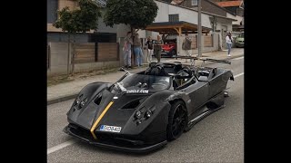 15 Million 1 of 3 Pagani Zonda HP Barchetta crash head on into other car [upl. by Noerb]