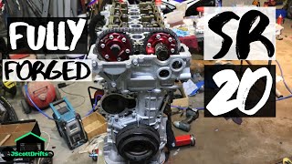 Building my SR20  Complete Build Forged internals [upl. by Johansen]