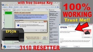 How to reset Epson 3110  Resetter Free Download [upl. by Merchant782]