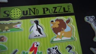 Puzzle dźwiękowe Melissa amp Doug Zoo Sound Puzzle zoo animals [upl. by Hynes169]