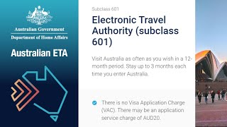 How to Apply for Australian Tourist ETA Visa using australianETA App Subclass 601 [upl. by Oyr116]