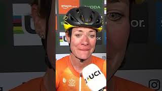 UCI Gravel World Champion Marianne Vos on her battle with Lotte Kopecky 💥 [upl. by Sylvanus]