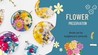 Flower Preservation in Resin Art flower🌸 DIY Resin Keychain Tutorial flowerpreservation viralart [upl. by Stinson]