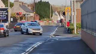 far shot antrim station level crossing co antrim 101124 [upl. by Yelserp393]