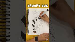 Droopy Dog Cartoon Timelapse Drawing bassethound wolf mgm cartoonnetwork draw shorts [upl. by Fira]