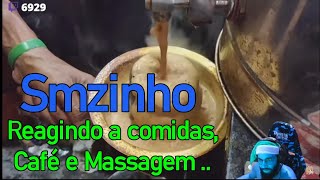 Smzinho reagindo a massagem comidas e café COMPLETO [upl. by Damita]