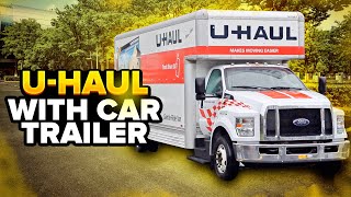 How to Drive a UHaul with Car Trailer Car Dolly or Tow Dolly [upl. by Laurella]