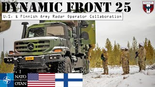 NATO  US Army  Finnish Army Radar Operator Collaboration During Dynamic Front 25 [upl. by Akerley]