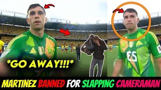 💥FIFA Banned Argentina Goalkeeper Emiliano Martinez For Slapping Cameraman😱  Football News [upl. by Anwahsak53]