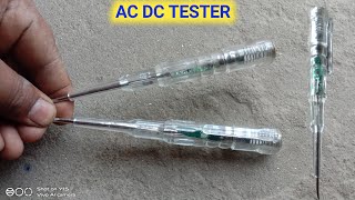 AC DC TESTER  electricle tester pen 🖊️ingco tester  smart pen tester [upl. by Cown]