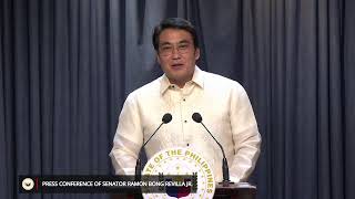 Press Conference of Senator Ramon Bong Revilla Jr February 26 2024 [upl. by Dlawso]