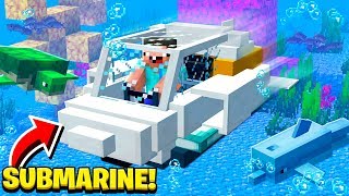 NEW WORKING SUBMARINE in Minecraft [upl. by Rothberg768]