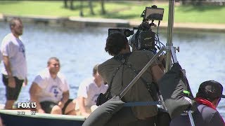 Epiphany movie filming in Tarpon Springs [upl. by Ianej593]