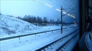 Verschneite SFS Ingolstadt  Nürnberg aus dem MünchenNürnberg Express full [upl. by Auliffe]