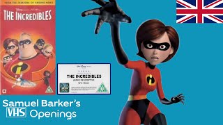 Opening to The Incredibles 2004 RNIB Audio Described VHS United Kingdom [upl. by Materse198]